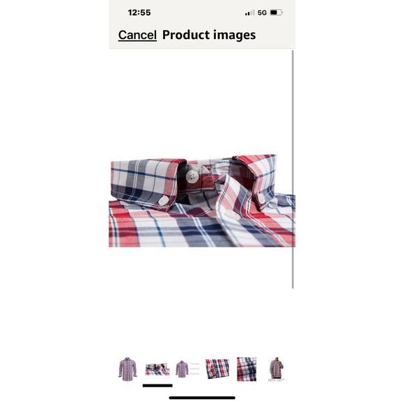 Double Pump 2XL Mens Button Down Shirts Cotton Long Sleeve Shirts - Plaid - NWT - Picture 5 of 11